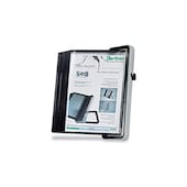 Wand-Sichttafelsystem, DIN A4, hoch, 10 Tafeln, schwarz