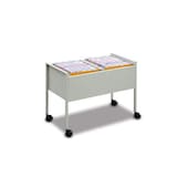 Hängemappenwagen, HxBxT 592x760x425mm, f. 100 Mappen, Korpus lichtgrau