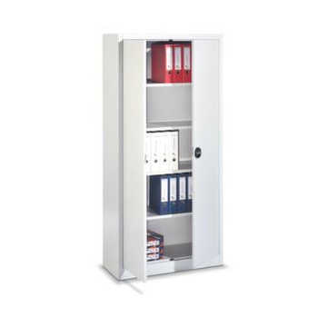 Universalschrank, HxBxT 1950x940x400mm, 4xStahlboden, Zyl.-Schl., Sockel