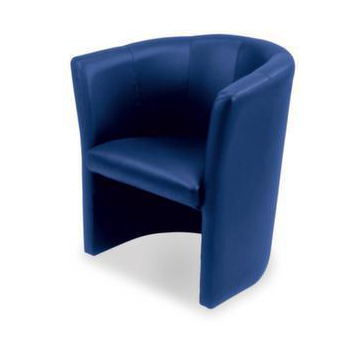 Sessel, 1-Sitzer, Leder dunkelblau, HxB 770x690mm