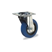 Lenkrolle, Tragl. 140kg, Vollgummi-Elastik-Bereifung, ØxB 100x35mm