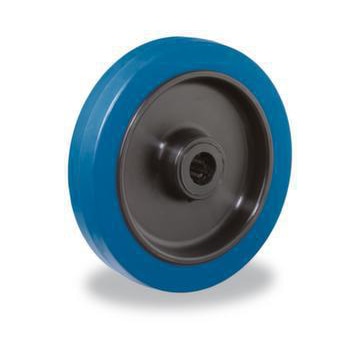 Rad, Tragl. 140kg, Vollgummi-Elastik-Bereifung, ØxB 100x35mm, Rollenlager