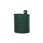 Abfallbehälter, f. außen, 20l, HxØ 340x325mm, Wand/Pfosten, geschlossen
