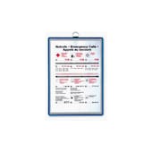 Aushangtasche, DIN A3, hoch, blau, m. Metallöse