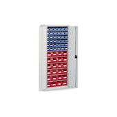 Magazinschrank,HxBxT 1600x690x285mm,60 Kästen PE,11xStahlboden,Zyl.-Schl.