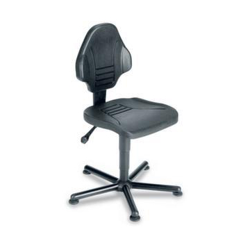 Arbeitsdrehstuhl,Standardsitz schwarz,Sitz H 500-640mm,Fußkreuz RAL9005