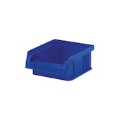 Sichtlagerkasten, HxBxT 50x102x89/76mm, PP, blau