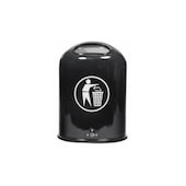 Abfallbehälter, f. außen, 45l, HxBxT 590x425x330mm, Wand/Pfosten