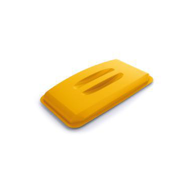 Auflagedeckel mit Griff, f. Wertstoffbehälter 60l, PP, gelb