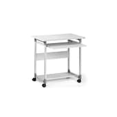 PC-Tisch, HxBxT 770x750x530mm, 2 Böden, Tastaturauszug, Ebenen lichtgrau