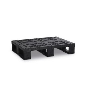 Displaypalette, PE/PP, HxLxB 155x600x800mm, Tragl. stat. 2000kg, 3 Kufen