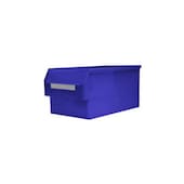 Sichtlagerkasten, HxBxT 250x300x500/450mm, PE, blau