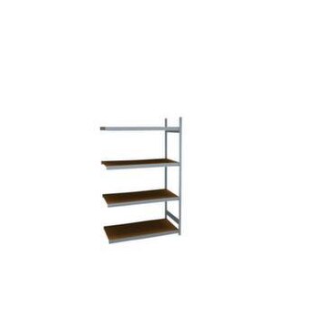 Weitspannregal,Anbaufeld,HxBxT 2500x1520x835mm,Fachl. 350kg,4xHolzboden