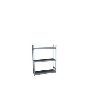 Weitspannregal,Grundfeld,HxBxT 2000x1570x535mm,Fachl. 350kg,3xStahlboden