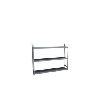Weitspannregal,Grundfeld,HxBxT 2000x2570x535mm,Fachl. 350kg,3xStahlboden
