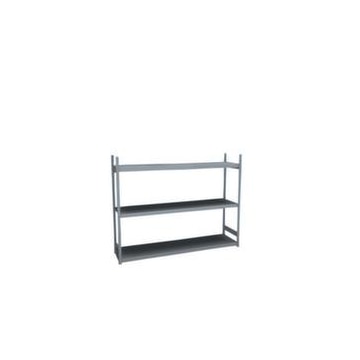 Weitspannregal,Grundfeld,HxBxT 2000x2570x635mm,Fachl. 350kg,3xStahlboden