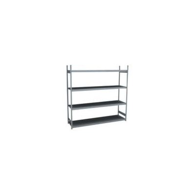 Weitspannregal,Grundfeld,HxBxT 2500x2570x635mm,Fachl. 350kg,4xStahlboden