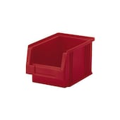 Sichtlagerkasten, HxBxT 125x150x290/265mm, PP, rot