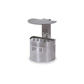 Wandascher, HxØ 290x200mm, Korpus Stahl, Korpus anthrazit-eisenglimmer