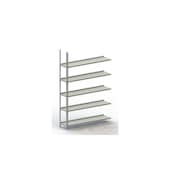 Aktenregal, Anbaufeld, HxBxT 1850x1252x300mm, Fachlast 75kg, 5xStahlboden