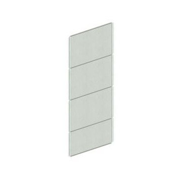 Rückwand, f. Steckregal, HxB 2500x1000mm, verzinkt, Vollblech