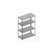 Weitspannregal, Grundfeld, HxBxT 2470x1704x800mm, Fachl. 500kg