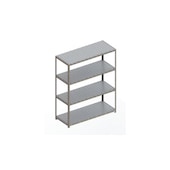 Weitspannregal, Grundfeld, HxBxT 2470x2004x800mm, Fachl. 500kg