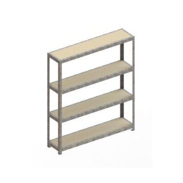 Weitspannregal,Grundfeld,HxBxT 1970x1704x400mm,Fachl. 500kg,4xHolzboden