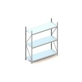 Weitspannregal, Grundfeld, HxBxT 2200x1907x650mm, Fachl. 600kg