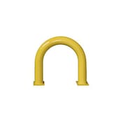 Rammschutzbügel, f. innen/außen, HxB 350x375mm, Stahl, gelb/schwarz