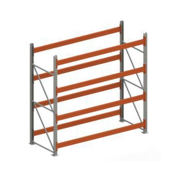 Weitspannregal,Grundfeld,HxBxT 2700x2870x1100mm,Fachl. 2400kg,4xTraversen