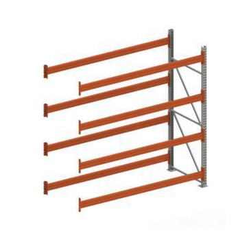 Weitspannregal,Anbaufeld,HxBxT 2700x2785x1100mm,Fachl. 2400kg,4xTraversen