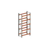 Weitspannregal,Grundfeld,HxBxT 3300x1470x800mm,Fachl. 1300kg,5xTraversen