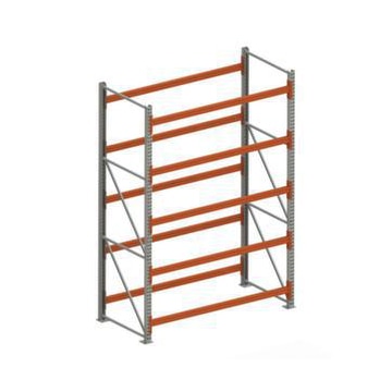 Weitspannregal,Grundfeld,HxBxT 3300x2395x1100mm,Fachl. 1900kg,5xTraversen
