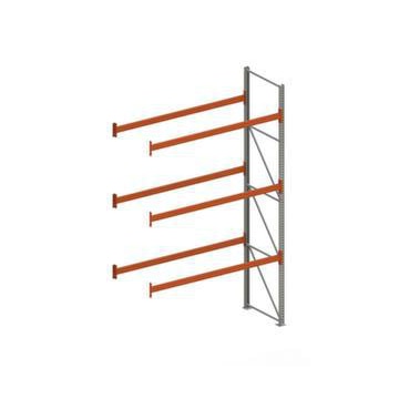 Palettenregal,Anbaufeld,HxBxT 4400x2785x1100mm,Fachl. 2250kg,3xTraversen