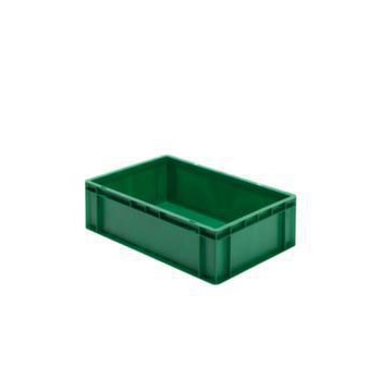 Euronorm-Stapelbehälter,HxLxB 210x600x400mm,40l,PP,grün,Wände geschlossen