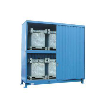 Gefahrstoff-Regalcontainer,max. 6xKTC/IBC,stehend,HxBxT 3660x3500x1450mm