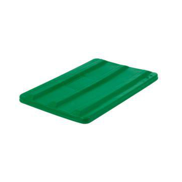 Auflagedeckel, PE, f. Rechteckbehälter Inhalt 135l, BxT 660x432mm, grün