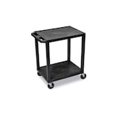 Kunststoff-Etagenwagen, Tragl. 150kg, 2 Etage(n), Ladefl. LxB 610x460mm