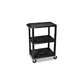 Kunststoff-Etagenwagen, Tragl. 150kg, 3 Etage(n), Ladefl. LxB 610x460mm