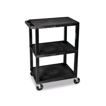 Kunststoff-Etagenwagen, Tragl. 150kg, 3 Etage(n), Ladefl. LxB 610x460mm