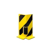 Anfahrschutz, Winkel, H 400mm, Schenkel L 160mm, Stahl, gelb/schwarz
