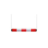 Höhenbegrenzer, LxØ 950x100mm, Kunststoff, rot/weiß, reflektierend