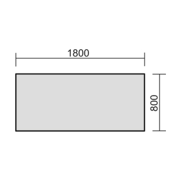 Höhenverstellbarer Schreibtisch,HxBxT 680-820x1800x800mm,Platte graphit