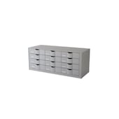 Schubladenbox,12xDIN A4,f. Schrankeinbau,HxBxT 329x857x342mm,Polystyrol