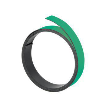 Magnet-Haftband, LxB 1000x15mm, beschriftbar, grün