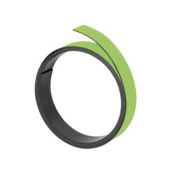 Magnet-Haftband, LxB 1000x5mm, beschriftbar, hellgrün