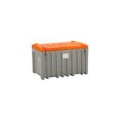 Aufbewahrungsbox, HxLxB 750x790x1200mm, 400l, grau/orange, Einfahrtaschen