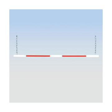 Höhenabhängung, f. Höhenbegrenzer, HxBxT 60x4000x30mm, Alu, rot/weiß