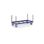 Rungenwagen,Tragl. 1200kg,Ladefl. LxB 1300x800mm,Plattform offen,4 Rungen